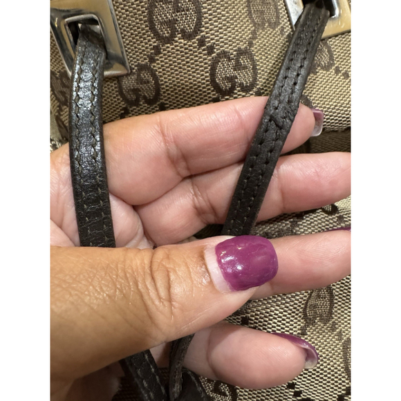 GUCCI GG Monogram Canvas Drawstring Backpack Rucksack - Picture 10 of 16